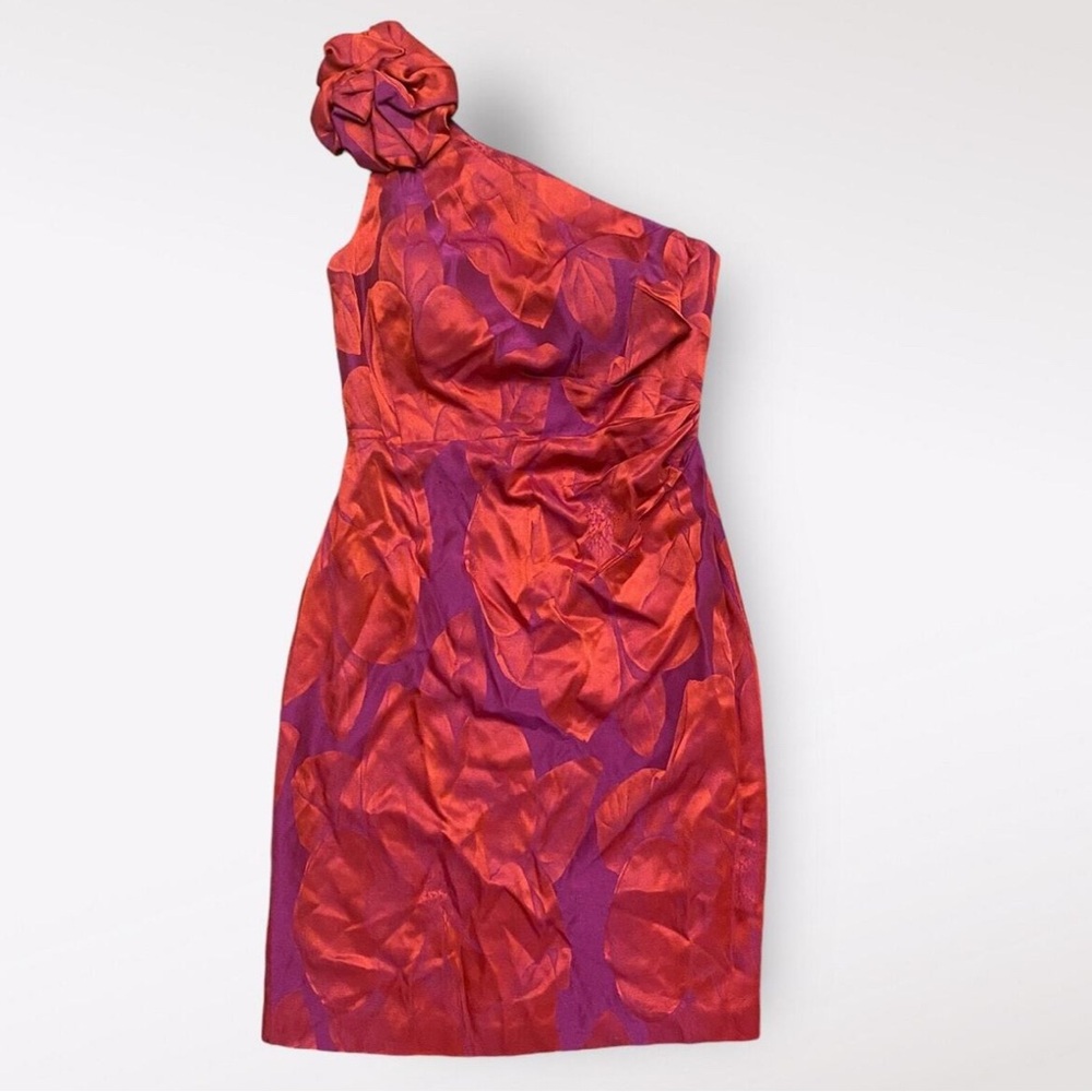 NWOT Kay Unger One Shoulder Cocktail Dress Size 6